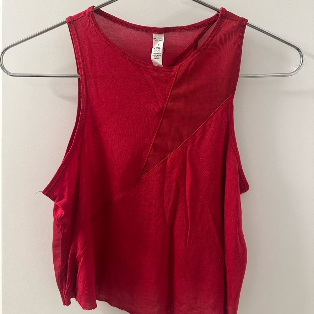 ALO Yoga bold Red Muscle Tank
